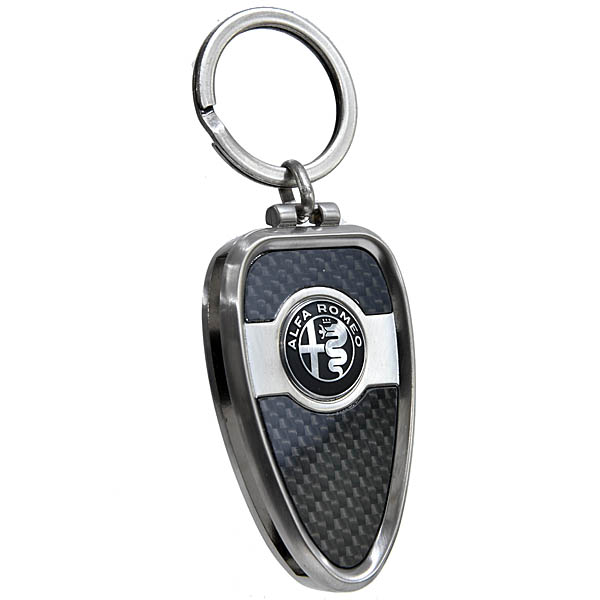 Alfa Romeo Genuine GIULIA QUADRIFOGLIO carbon fiber key ring with USB memory stick
