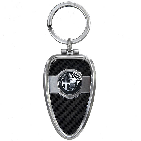 Alfa Romeo Genuine GIULIA QUADRIFOGLIO carbon fiber key ring with USB memory stick
