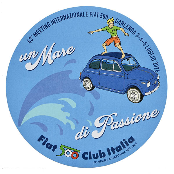 FIAT500 Club Italia Official Meeting 2026 Sticker