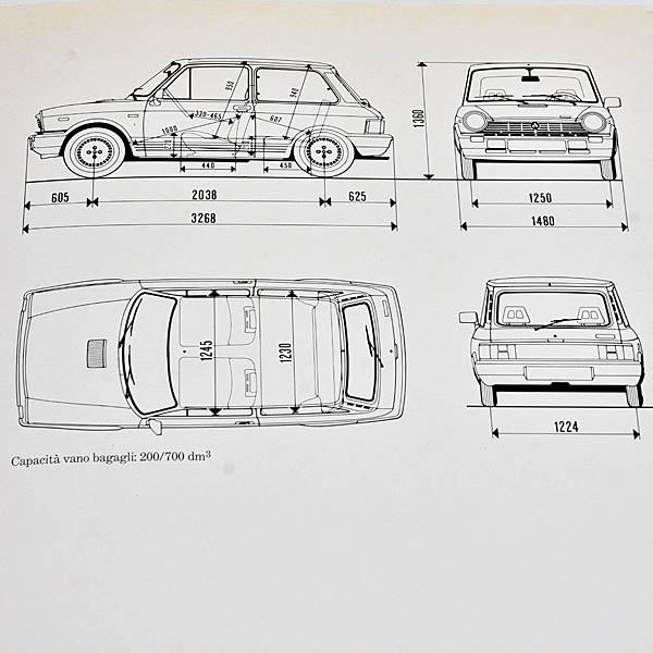 LANCIA NUOVA A112 JUNIOR ELITE LX ABARTH PRESS RELEASE 30-3-1984