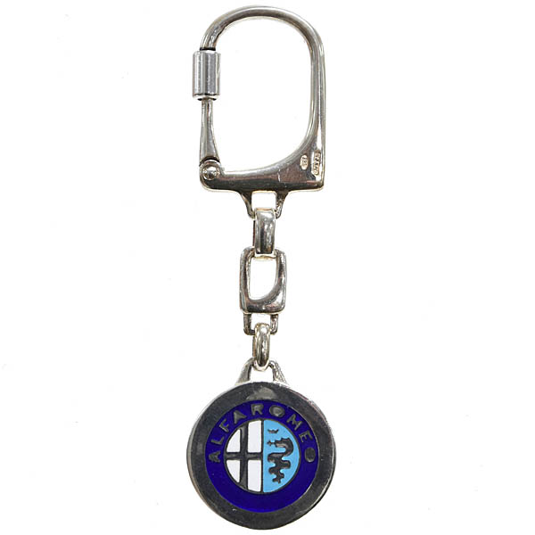 Alfa Romeo Vintage Silver Key Ring