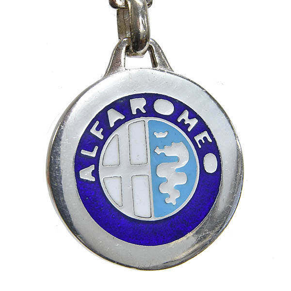 Alfa Romeo Vintage Silver Key Ring