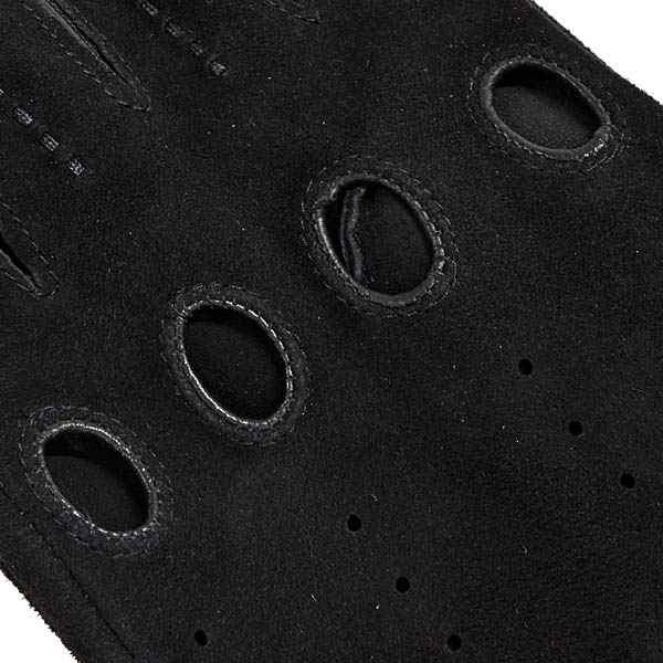 Genuine Ferrari Suede Leather Gloves (Black)