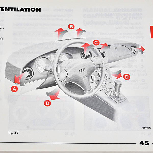 FIAT Genuine Barchetta Owner's Manual (1995-2000)