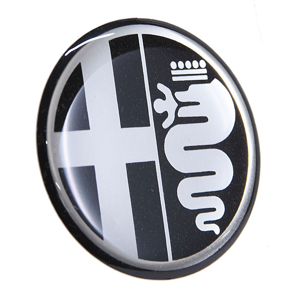 Alfa Romeo Emblem 3D Sticker(Silver/Black)35mm