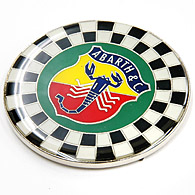 ABARTH Checkered Emblem (Round)