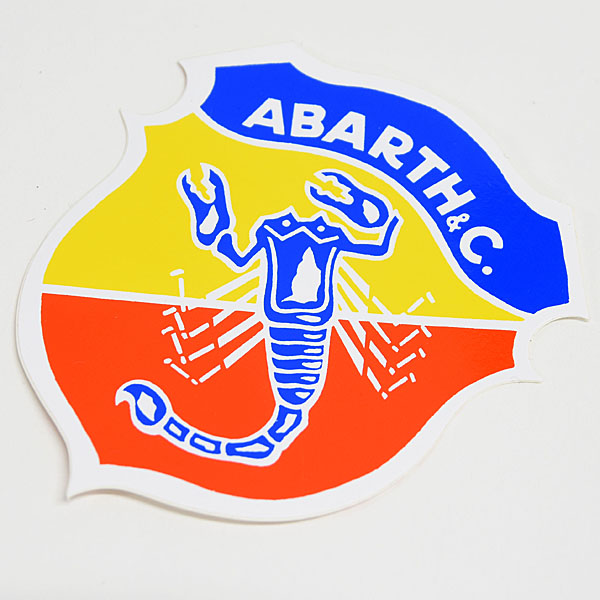 ABARTH Emblem Sticker (White Rim/Large)