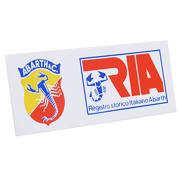 Registro Italiano ABARTH (RIA) Script Sticker