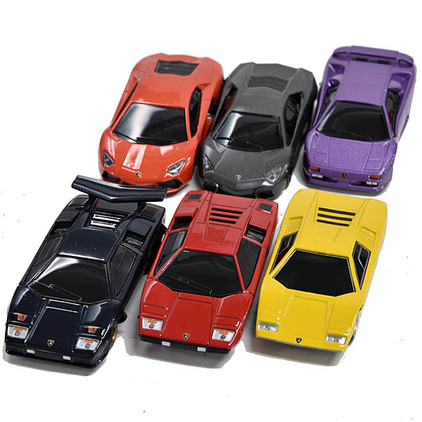1/50 Scale Lamborghini Suntory Coffee BOSS Die-cast Pull-back Car 6-Piece Set
