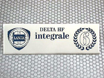 LANCIA Delta HF Integrale 6 Badge for Interior