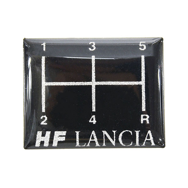 LANCIA5速シフトパターン3Dステッカー