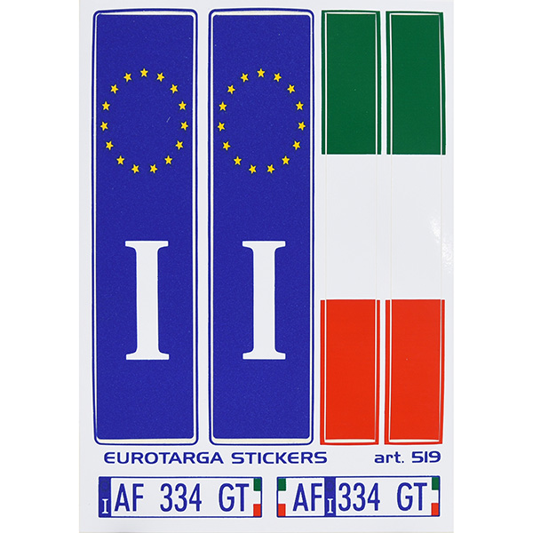 EU&イタリア国旗ステッカーセット
