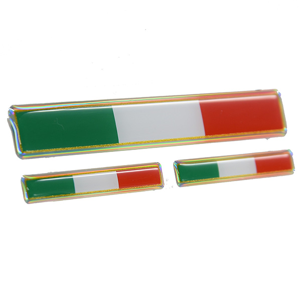 Italian Flag 3D Sticker Set(Long/3pcs.)