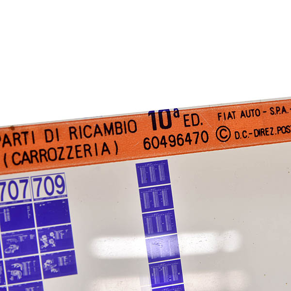 Alfa Romeo Spider90 Parts Manual Microfiche (Body Section)