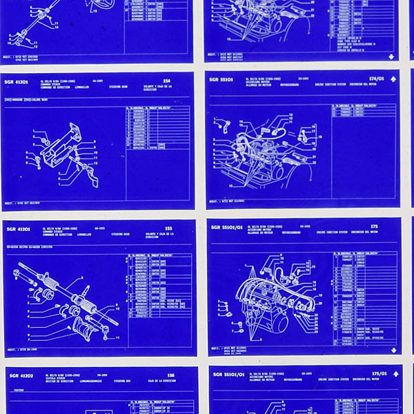 LANCIA DELTA R/86 (1300-1500) 1993 Parts Manual Microfish (Body/Mechanical Components)