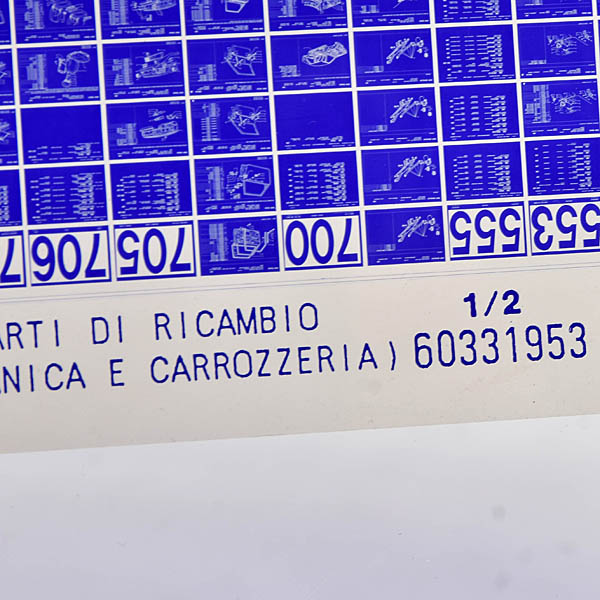 LANCIA DELTA R/86 (1300-1500) 1993 Parts Manual Microfish (Body/Mechanical Components)
