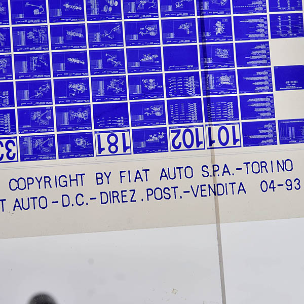 LANCIA DELTA R/86 (1300-1500) 1993 Parts Manual Microfish (Body/Mechanical Components)