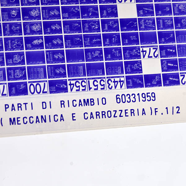 LANCIA DELTA 93 Parts Manual Microfish (Body/Mechanical Components)