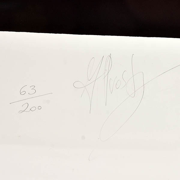 Scuderia Ferrari poster signed by Alain Prost
