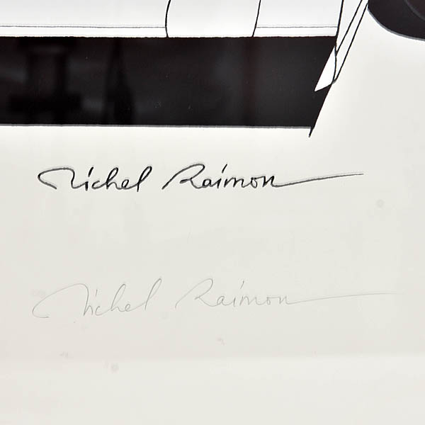Scuderia Ferrari poster signed by Alain Prost