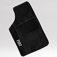 FIAT Panda Floor Mats(Black/Gray Logo/LHD)
