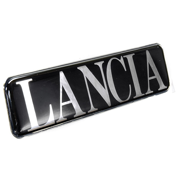 LANCIA Logo 3D Sticker (Black/Chrome Logo)