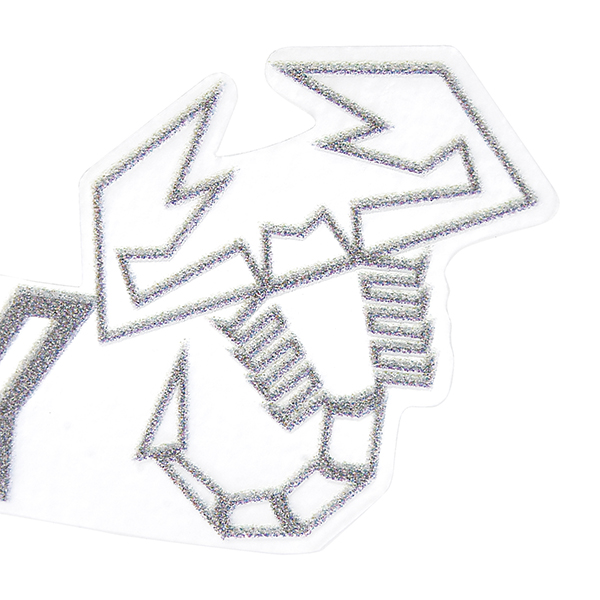 POWERED BY SCORPIONE Logo Sticker(Silver)