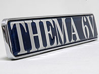 LANCIA THEMA 6V Logo Plate