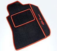 Alfa Romeo 159/SW Floor Mats(Black/Red Piping/RHD)