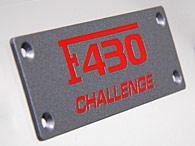 Ferrari F430 Challenge Interior Plate