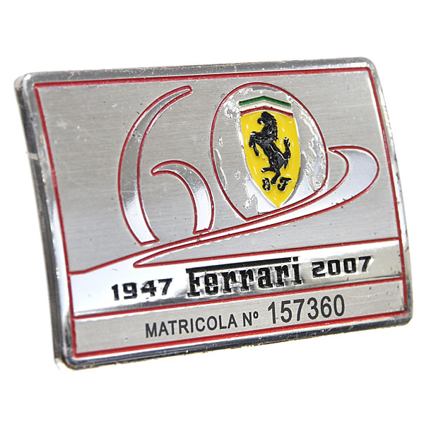 Ferrari 60anni Interior Plate