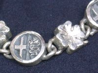 Alfa Romeo Sterling Silver Bracelet (Emblem&Quadrifoglio)