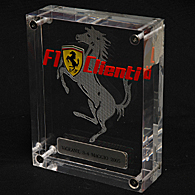 Ferrari F1 CLIENTI 2005記念プレクシグラスオブジェ ※超レア!