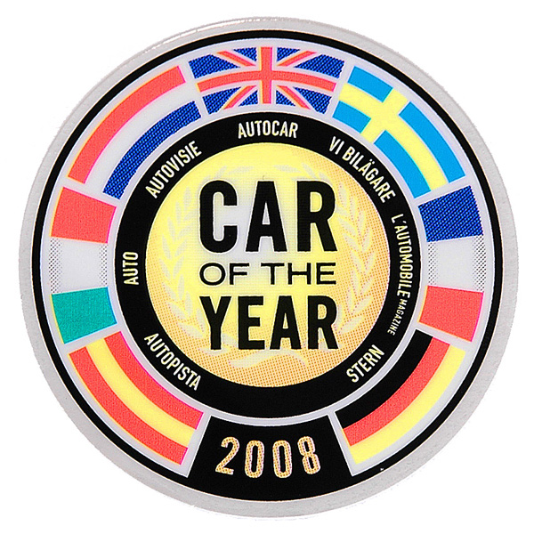 FIAT NEW 500 CAR OF THE YEAR Sticker<br><font size=-1 color=red>07/01到着</font>
