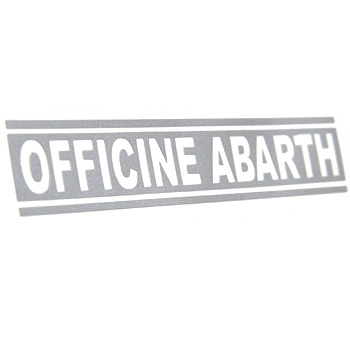OFFICINE ABARTH Logo Sticker (Silver)