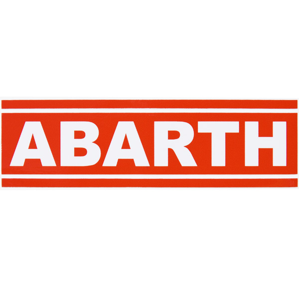 ABARTHロゴ&ストライプ切り文字タイプステッカー
