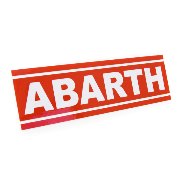 ABARTH Logo & Stripe Sticker (Die-cut Type)