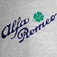 Alfa Romeo Logo & Quadrifoglio T-Shirts (Gray)