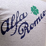 Alfa Romeo Logo & Quadrifoglio T-Shirts (Gray)