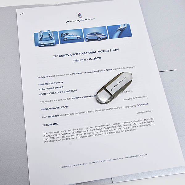 Pininfarina 2009ジュネーブショープレスキット