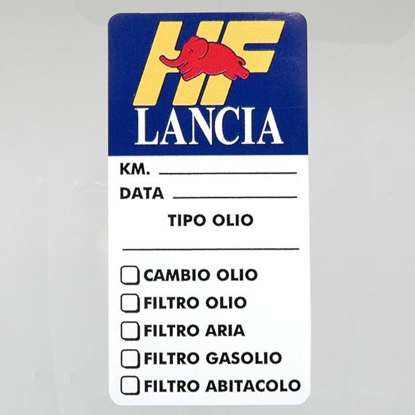 LANCIA Maintenance Sticker (Set of 3pcs.)