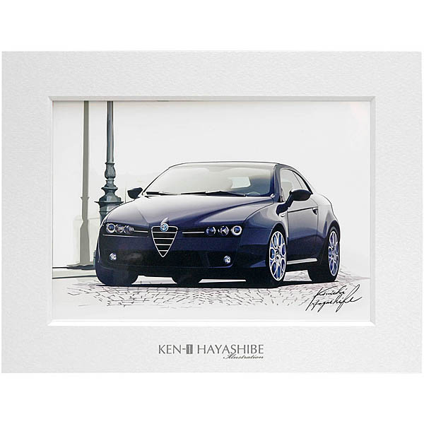Alfa Romeo Brera イラストレーション(ブラック) by林部研一