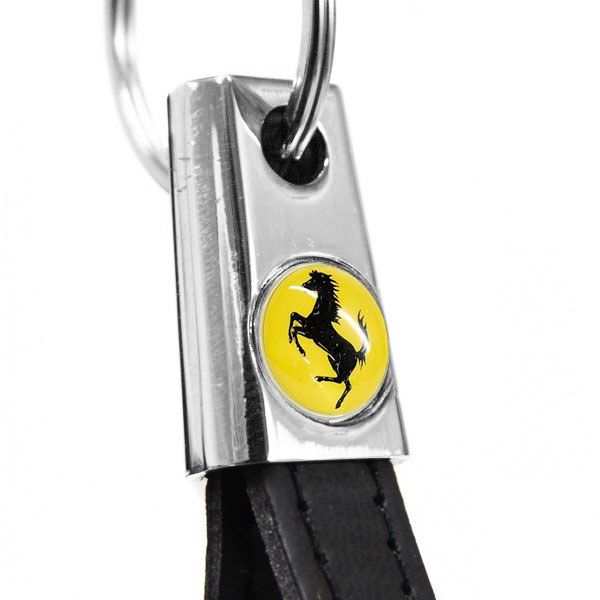 Ferrari Strap Shaped Keyring (Black)
