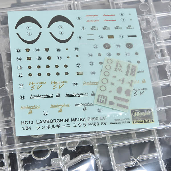 1/24 Lamborghini MIURA P400 SV plastic model