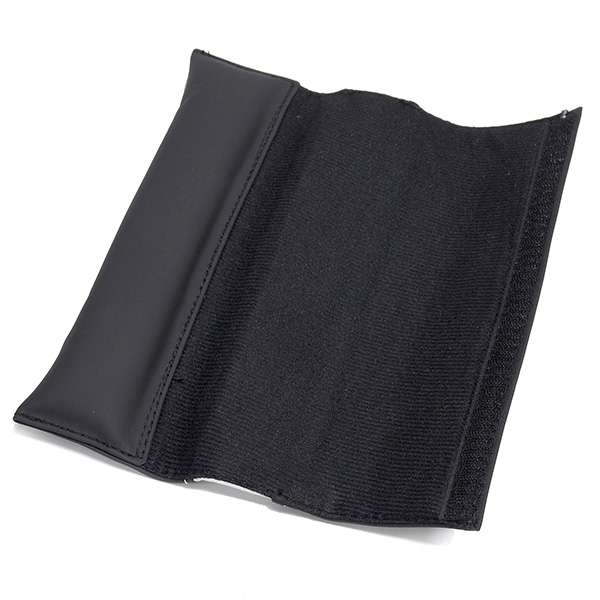 Leather Shoulder Pad -SMOKING- (Black/White)