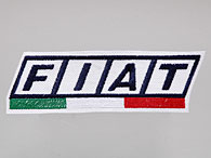 FIAT旧ロゴ&Italian Flagワッペン (ホワイトベース)