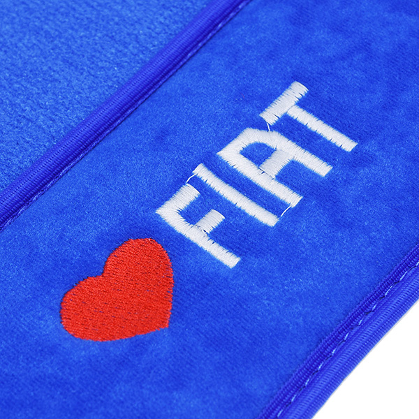 FIAT NEW 500 Floor Mats (LOVE FIAT/Blue/RHD)