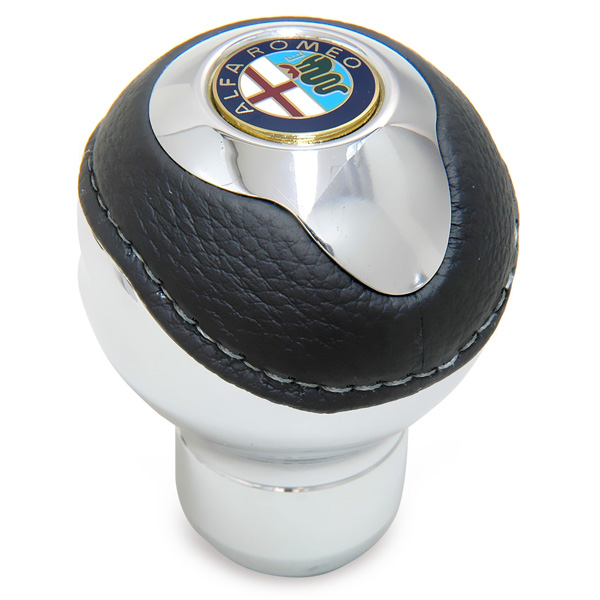 BLACK Gear Knob -TUNE IT CHROME- (Normal/Alfa Romeo Emblem)<br><font size=-1 color=red>06/20到着</font>