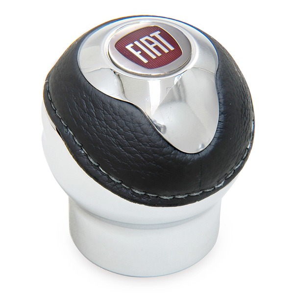 BLACK Gear Knob -TUNE IT CHROME- (Reverselock/FIAT New Emblem)<br><font size=-1 color=red>06/20到着</font>