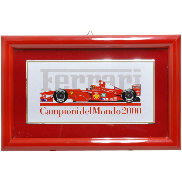 Ferrari純正F1-2000額装プレート/Ferrari永年勤続者退職記念用